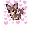 Cartoon Chihuahua (long coat) shirt