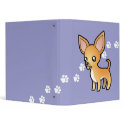 Cartoon Chihuahua (smooth coat) binder