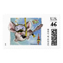 Cartoon Chinchilla Custom Postage Stamps by zooogle Cartoon Chinchilla Custom Postage Stamps