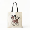 Cartoon Chinese Crested (hairless) bag