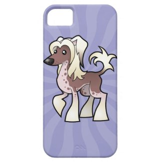 Cartoon Crestie iPhone 5 Case Cute Cartoon Chinese Crested / Crestie iPhone 5 Case