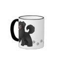 Cartoon Chinese Crested (powderpuff) mug