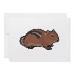 Cartoon Chipmunk Design Invites