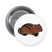 Cartoon Chipmunk Design Pin
