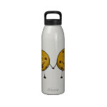 cartoon chocolate chip cookie best friends drinking bottle
