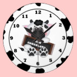 Cartoon Chocolate Cow wall clock wall clocks