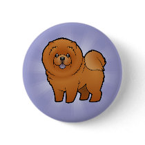 Cartoon Chow Chow Button