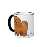 Cartoon Chow Chow mugs