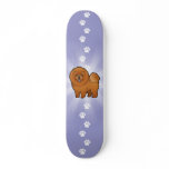 Cartoon Chow Chow Custom Skateboard