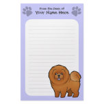 Cartoon Chow Chow Stationery Design