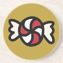 Cartoon Christmas Candy Holiday Icons Coaster coasters