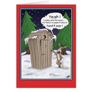 Cartoon Christmas Card: The List