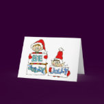 Cartoon Christmas Elf: Be Jelly Jolly Card