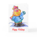 Cartoon Christmas / Happy Holidays Card card