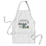 Cartoon Christmas Kiwi Funny Chefs Aprons