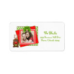Cartoon Christmas Reindeer Return Address Labels