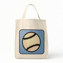 Cartoon Clip Art Baseball Canvas Bags