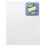 Cartoon Clip Art Baseball Letterhead Template