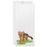 Cartoon Clip Art Bengal Tiger Big Cat with Stripes Custom Rack Card