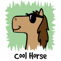 Cartoon Clip Art Cool Horse Wearing Sunglasses Photo Cutouts