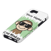 Cartoon Clip Art Cool Monkey with Sunglasses casemate cases