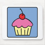 Cartoon Clip Art Cupcake Frosting Cherry Dessert Mousepads