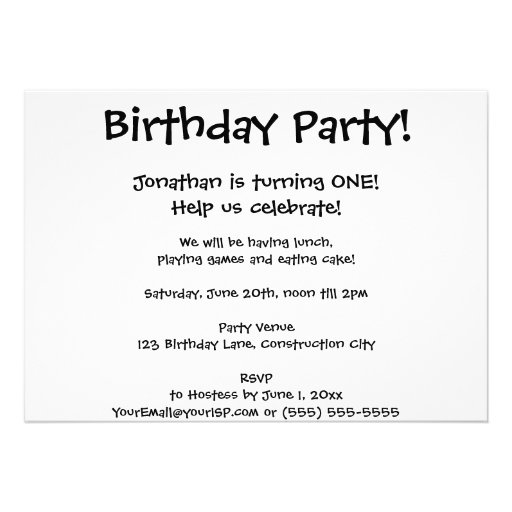 Cartoon Clip Art Firetruck Boy Birthday Party Invitation