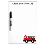 Cartoon Clip Art Firetruck Emergency Vehicle Truck Dry-Erase Boards