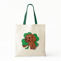 Cartoon Clover Irish Setter bags by MenagerieMayhem Cartoon Clover Irish Setter bags