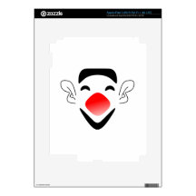 Cartoon Clown Face iPad 3 Decals
