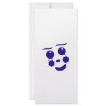 Cartoon clown fun shape face rack cards