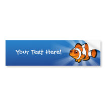 Cartoon Clownfish Bumper Stickers