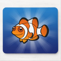 Cartoon Clownfish Mousepads