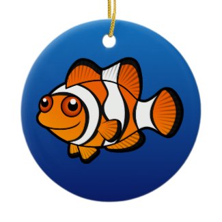 Cute Cartoon Clownfish Ornament Cute Cartoon Clownfish Ornament