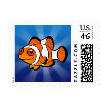 Cartoon Clownfish Postage