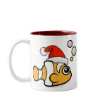 Cartoon Clownfish Santa