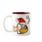 Cartoon Clownfish Santa Two-Tone Mug