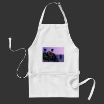 Cartoon Cobra on Island aprons