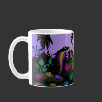 Cartoon Cobra on Island mugs