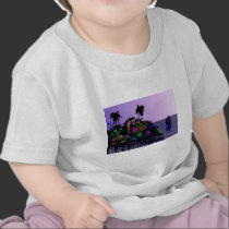 Cartoon Cobra on Island t-shirts