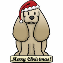 Cartoon Cocker Spaniel Christmas Ornament photo sculptures