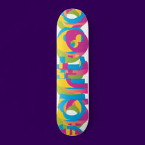 Cartoon Coloured skateboards
