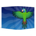 Cartoon Conure / Lorikeet / Parrot 3 Ring Binder