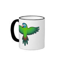 Cartoon Conure / Lorikeet / Parrot Mugs