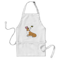 Cartoon Corgi Bee Apron