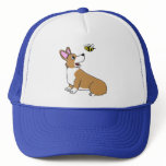 Cartoon Corgi Bee Hat
