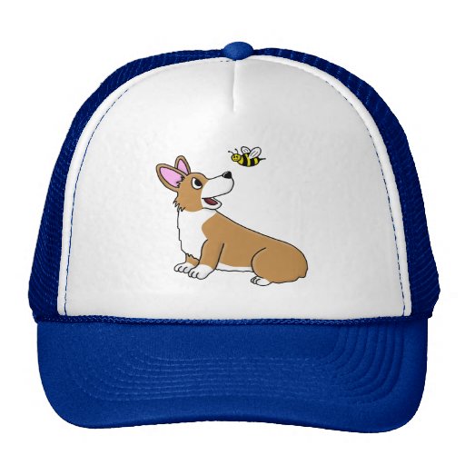 Cartoon Corgi Bee Hat