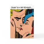 Cartoon Couple Kissing Valentine's Day Card