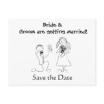 wedding, save the date, bride and groom, cute save