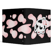 Cartoon cow, binder